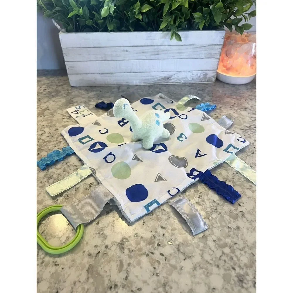 Baby Jack Taggie Dinosaur‎ Minky Security Blanket/Lovey